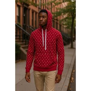 True Religion Red World Tour Hoodie Sweatshirt Men’s M